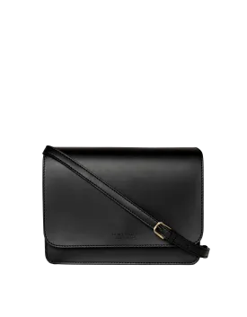 Audrey Black Apple Leather