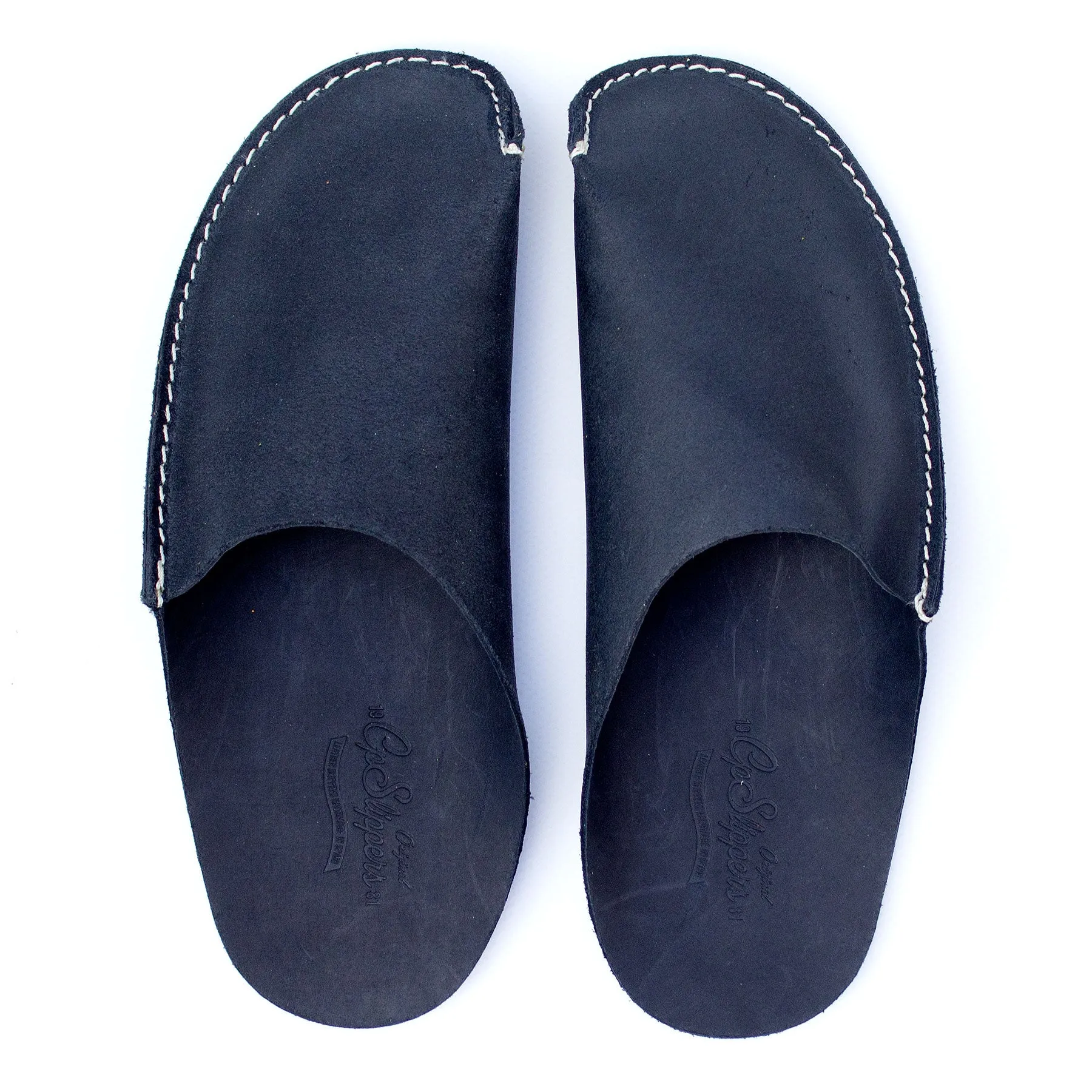 Black CP Slippers Minimalist