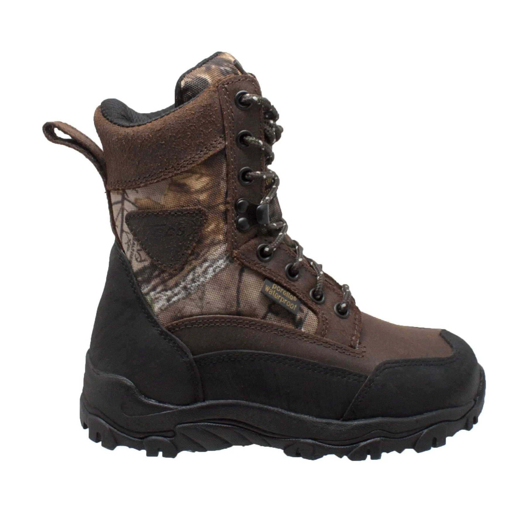 Children's 8" Camo Dark Brown - 4648