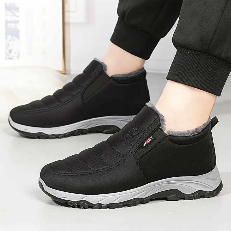 Cosy and Chic Winter Womens Fluffy SlipOn Boots