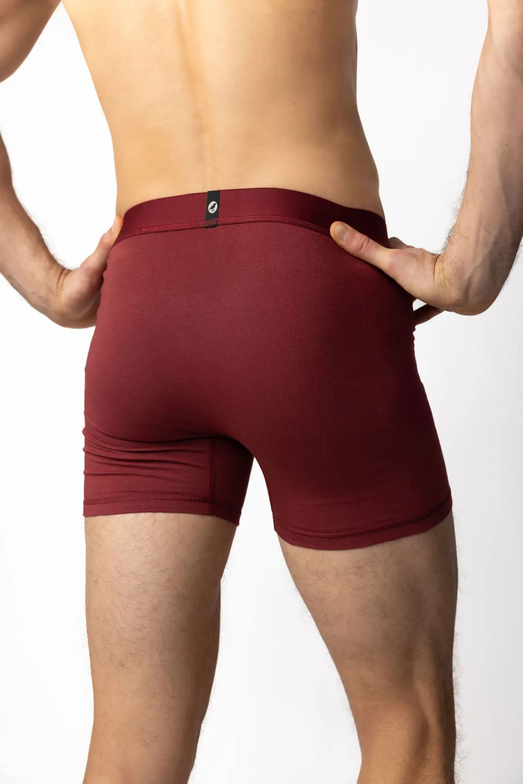 Denman Burgundy Boxer Brief