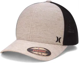 Hurley Men's Caps - Mini Icon Mesh Panel Baseball Cap - Fitted Hats for Men