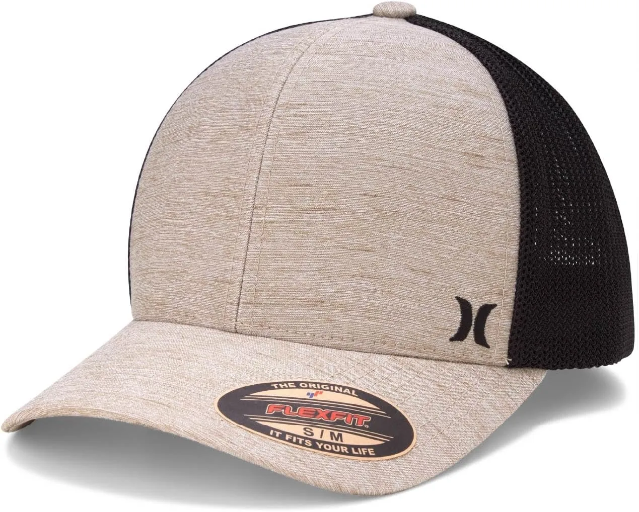 Hurley Men's Caps - Mini Icon Mesh Panel Baseball Cap - Fitted Hats for Men