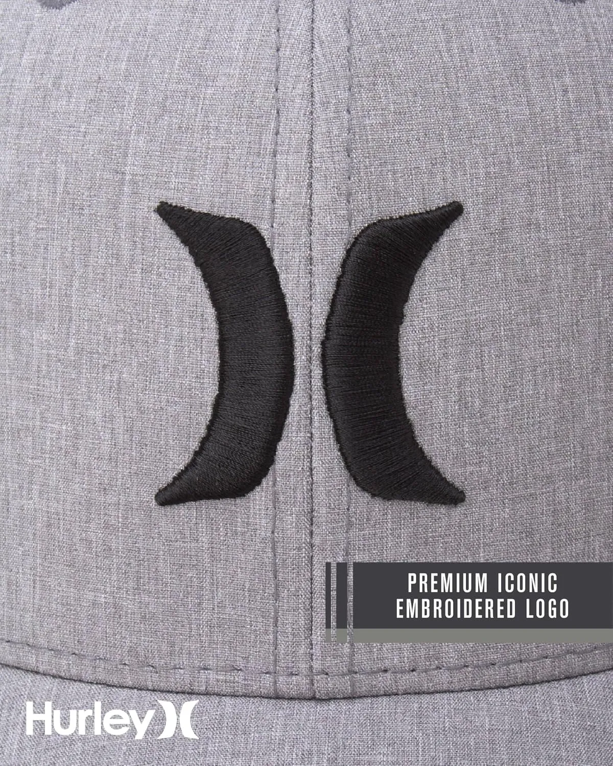 Hurley Men's Caps - One & Only Flexfit Textures Cap - Fitted Hats for Men, S-XL