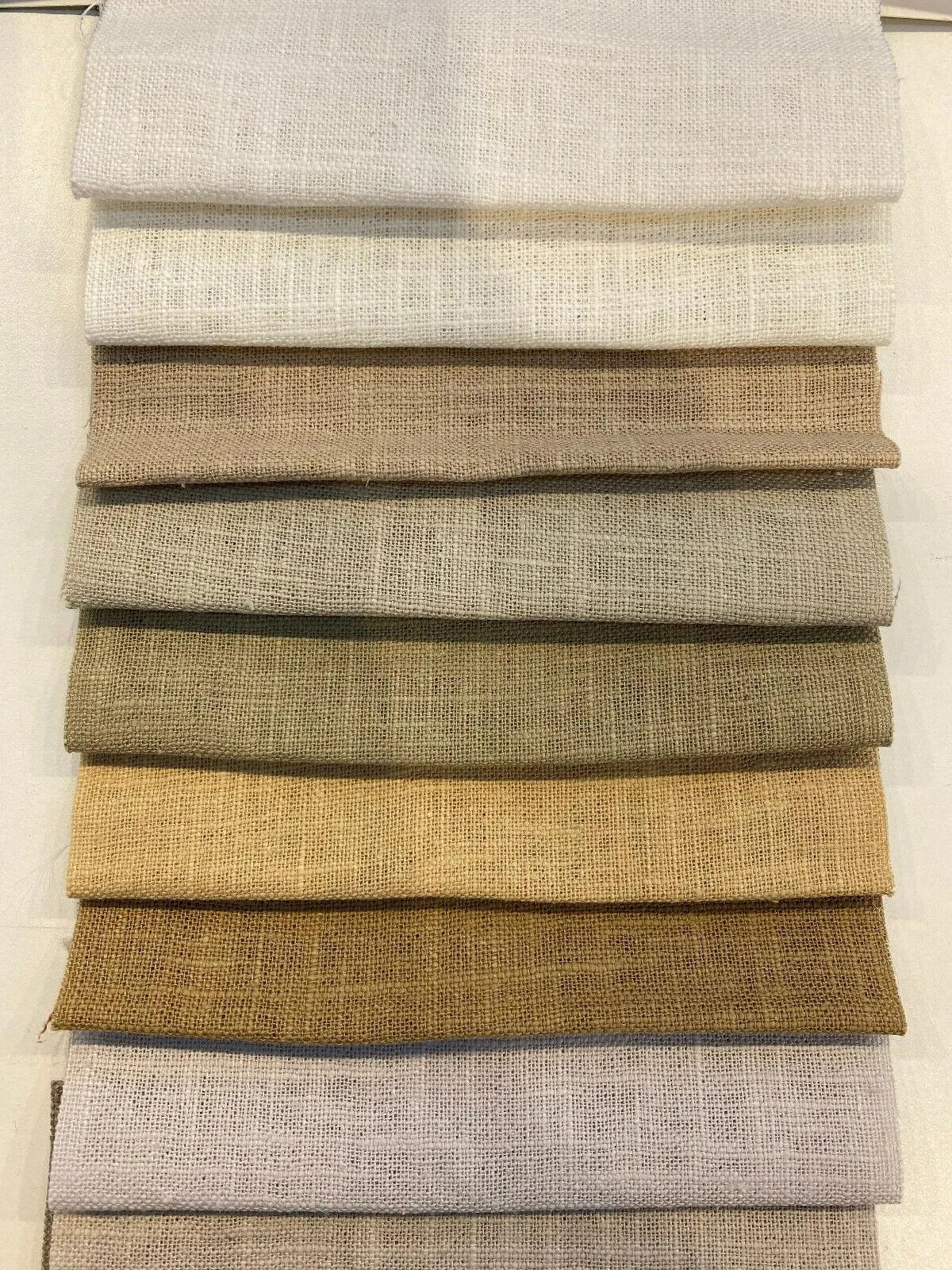 Ivory Linen Ramie Drapery Upholstery Fabric By The Yard