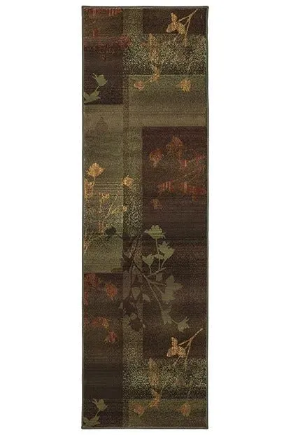 Kharma II 1048D Purple/ Green Rug
