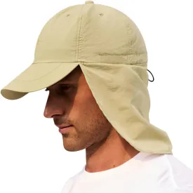 Mens Sun Hats with UV Protection Fishing Hiking Hat for Men with Neck Flap Summer Baseball Cap Outdoor