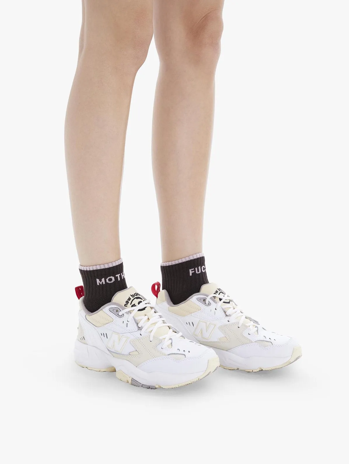 Mother - Baby Steps Ankle in Black/PinkMother F*cker