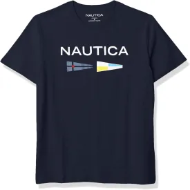 Nautica Men's Sustainably Crafted Logo Signal Flag Graphic T-Shirt