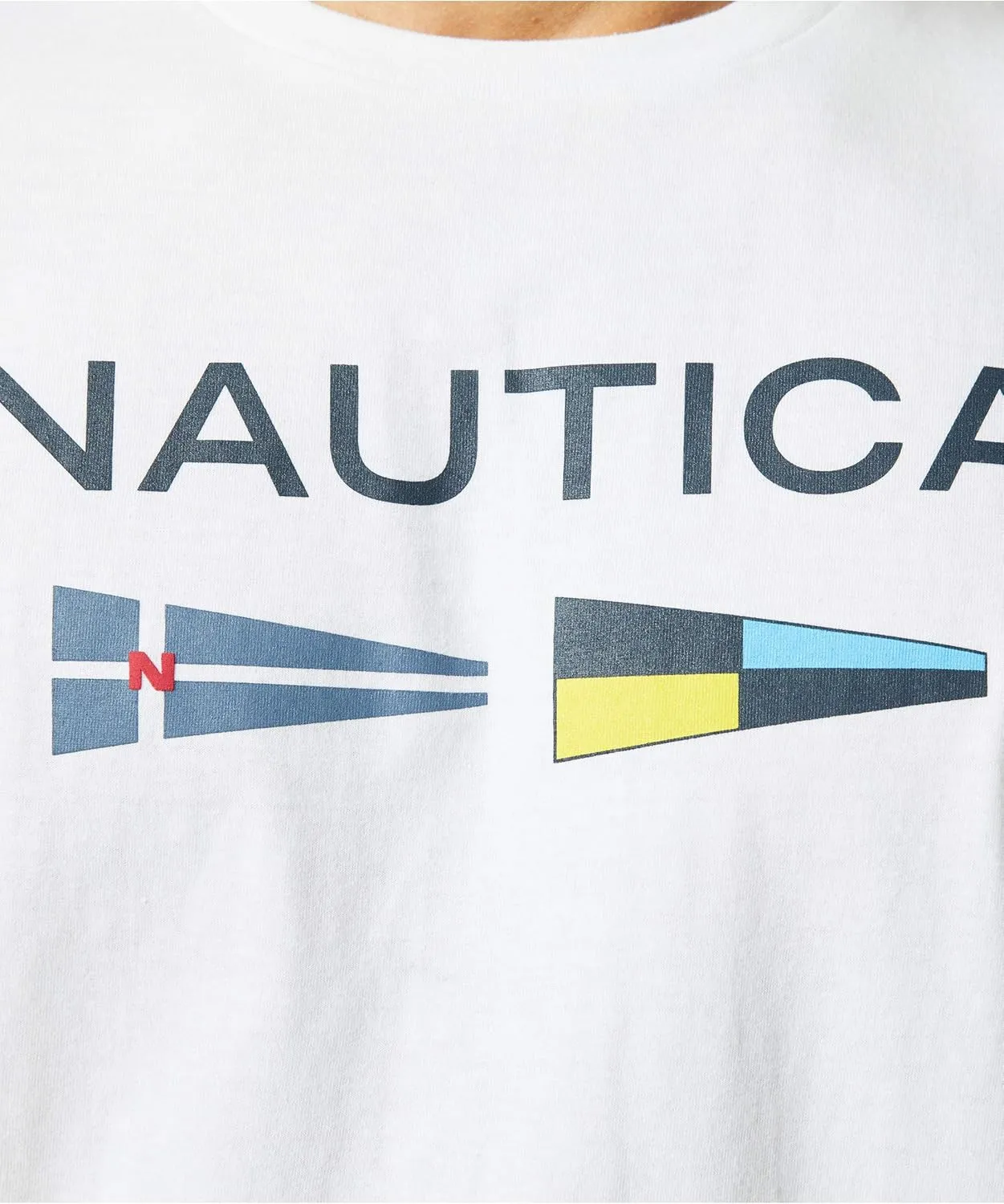 Nautica Men's Sustainably Crafted Logo Signal Flag Graphic T-Shirt