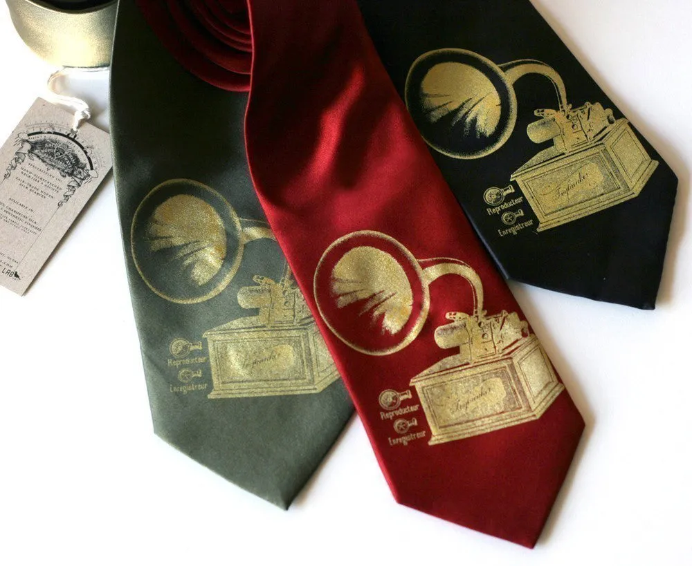 Phonograph Microfiber Necktie