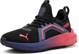 PUMA Softride Enzo Sneaker, Black-Red Fire, 6 US Unisex Big Kid