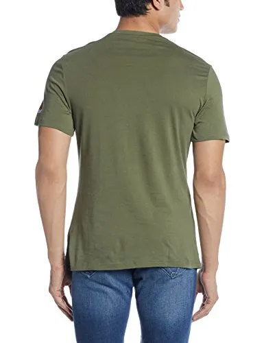 Reebok Men's Round Neck T-Shirt (4057284089951_AY1062_Large_Canopy Green)