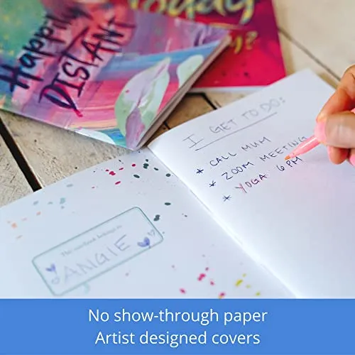 Saturnery Journal Notebook Set Womens A5 Size Recycled Paper