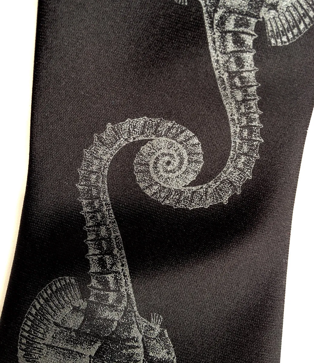 Seahorse Silk Necktie