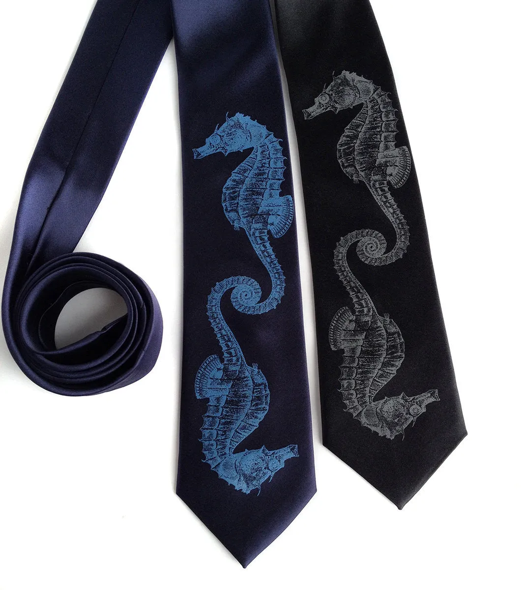 Seahorse Silk Necktie