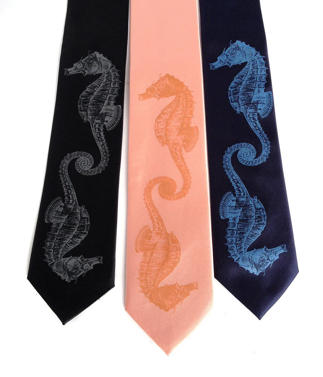 Seahorse Silk Necktie