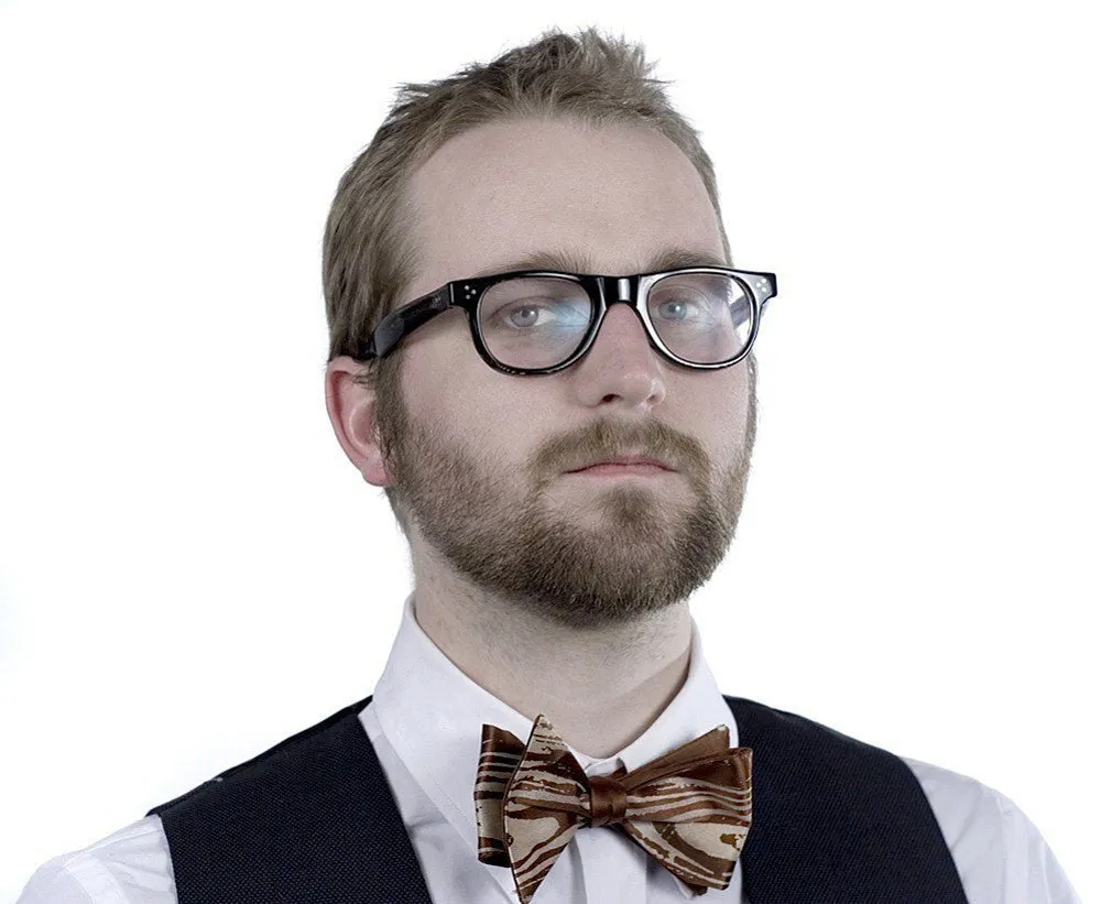 Woodgrain Bow Tie