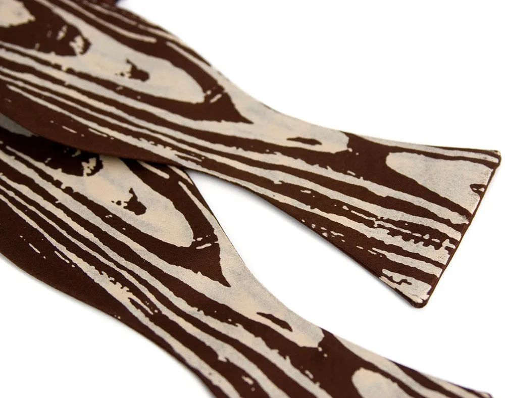 Woodgrain Bow Tie